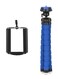Generic Mini Flexible Octopus Tripod Stand Holder With Smartphone Clip Black/Blue