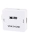 محول صوت وفيديو عام من Mini VGA إلى HDMI أبيض