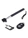 Generic Monopod Remote Shutter Handheld Selfie Stick Black/Silver