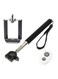Generic Monopod Selfie Stick With Bluetooth Remote Control Black