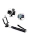 Generic Monopod Selfie Stick With Bluetooth Remote Control Black