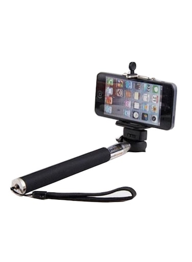 Generic Monopod Selfie Stick With Bluetooth Remote Control Black