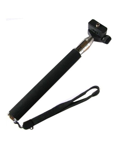 Generic Monopod Selfie Stick With Bluetooth Remote Shutter Black