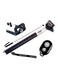 Generic Monopod With Mobile Holder Clip And Bluetooth Shutter Remote For Smartphones Black