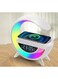 Generic Multifunction USB Rechargeable Wireless Fast Charger For Mobile Phone, Bluetooth Speaker With LED RGB Smart Lamp