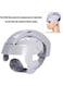 Generic Multifunctional Electric Head Massager Scalp And Brain Massage Helmet With Pressure Vibration Relaxation Stress Relief Home Therapy Device Gray