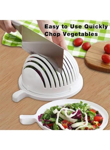 Generic Multifunctional Fast Salad Cutter Bowl Vegetable Drain Bowl Salad Cutter Bowl With Lid Fast Vegetable Cut Set