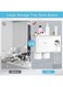 Generic Multifunctional Space-Saving Toothbrush And Toothpaste Holder With Drawer For Cosmetics And 2 Cups
