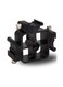 Generic Multi-Functional Three-Head Shoe Flash Camera Bracket Black