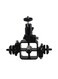 Generic Multi-Functional Three-Head Shoe Flash Camera Bracket Black
