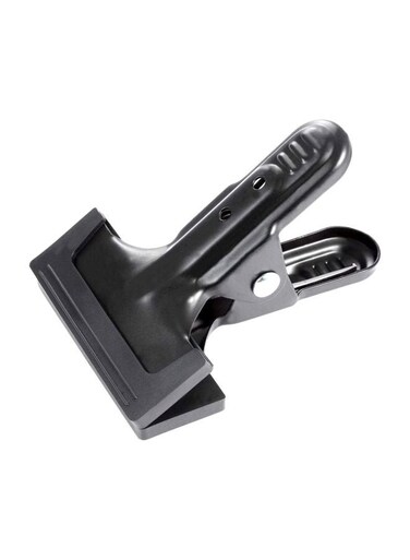 مشبك زنبركي من قماش الموسلين الأسود