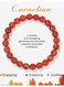 Generic Natural Stones Yoga Bracelet Stress Relief Crystal Healing Beaded Bracelets 8mm Mantra Stretchy Handmade Bracelets Inspirational Gifts With Message Card
