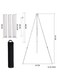 Generic Outdoor Camping Fire Oven Cooking Tripod Hanging Pot Campfire Picnic Roast (9 Pcs-Small)