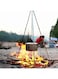 Generic Outdoor Camping Fire Oven Cooking Tripod Hanging Pot Campfire Picnic Roast (9 Pcs-Small)