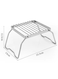 Generic Outdoor Foldable Barbecue Stand Stainless Steel Barbecue Stand Portable Cooking Rack Camping Grill, Barbecue Utensils