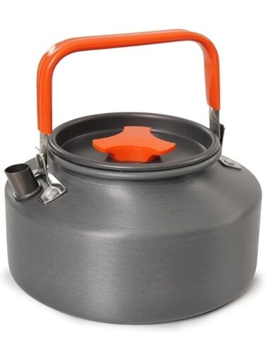 غلاية كهربائية خارجية عامة للمشي لمسافات طويلة، سعة 1.1 لتر، مصنوعة من سبائك الألومنيوم، إبريق شاي وقهوة، لوازم التخييم الخارجية