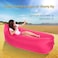 Generic Outdoor Inflatable Lounger Air Sleeping Bag Rose Red 260X70Cm