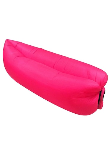 Generic Outdoor Inflatable Lounger Air Sleeping Bag Rose Red 260X70Cm