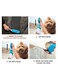 Generic Pet Hair Remover Brush - Fur Lint Roller With Self-Cleaning Efficient Fur Connector Removal Tool Hair Remover For Clothing Furniture Sofa Carpet Car Seat