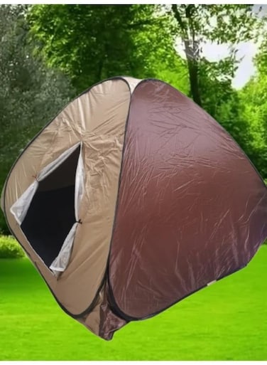 Generic Polyester Layer Pop Up Outdoor Tent For Camping And Other Outdoor Activities For 2 Person Size: 2*2*1.35M