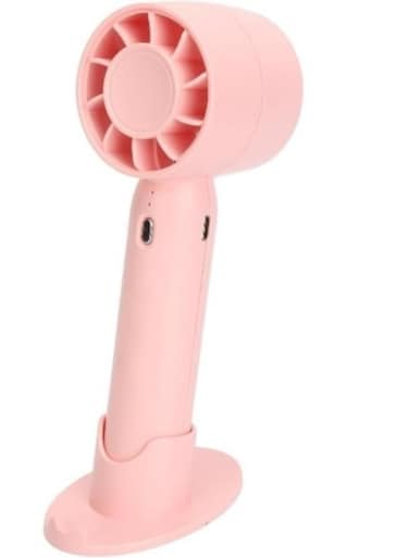 Generic Portable Adjustable Mini Bladeless Turbine Rechargeable Fan Summer Artifact With Long Battery Life For Indoor Outdoor Travelling