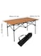 Generic Portable Camping Table Lightweight Folding Camping Table With Carrying Bag Ultralight Outdoor Folding Table Picnic Hiking Fishing Beach Size: 95*55Cm