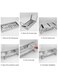 Generic Portable Charcoal Grill Folding Barbecue Stainless Steel Tabletop For Outdoor With Carry Bag