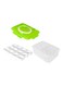 Generic Portable Double-Layer 24 Grid Anti-Collision Egg Fresh Keeping Storage Box Green 25*25*25Cm