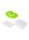 Generic Portable Double-Layer 24 Grid Anti-Collision Egg Fresh Keeping Storage Box Green 25*25*25Cm