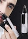 Generic Portable Electric Nose Hair Trimmer With Cap And Brush Black/Silver
