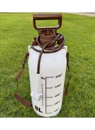 Generic Portable Garden Camping Water Sprayer Hand Pump Pressure Sprayer Adjustable Nozzle 8L Capacity Shoulder Strap Ergonomic Handle For Outdoor Cleaning Car Washing