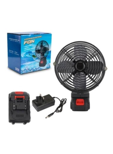 Generic Portable High-Power Fan With 21V Lithium Battery Operated For Indoor And Outdoor