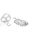 Generic Portable Outdoor Stainless Steel Hanging Pot Rack Triangular Bracket Hanger Camping Bonfire Storage Rack