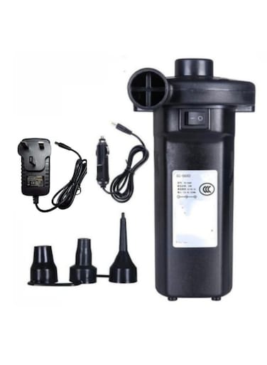 مضخة هواء كهربائية محمولة قابلة لإعادة الشحن، مزودة بثلاث فوهات لنفخ وتفريغ الهواء