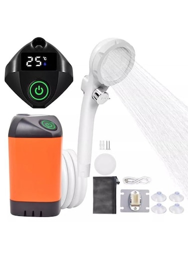 Generic Portable Shower Camping Shower Outdoor Camp Shower Pump Electric Rechargeable