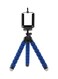 Generic Portable Tripod Stand With Mobile Holder Clip Blue/Black