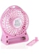 Generic Portable USB Rechargeable LED Fan Air Cooler Mini Operated Desk Battery Optional