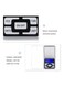 Generic Professional Mini LCD Scale Silver/Blue/Black