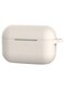 غطاء حماية عام لشحن سماعات أبل إيربودز برو، لون أبيض كريمي