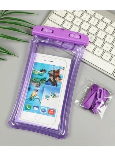 Generic PVC Inflatable Waterproof Cell Phone Bag Transparent Floating Protective Case For Touch Screen