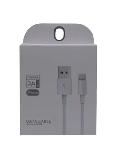 Generic Quick Charge Data Cable For iPhone, White 1M