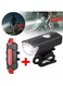 Generic Rechargeable Bicycle Headlight And Taillight Set &ndash; USB Charging, Waterproof, Super Bright LED Front &amp; Rear Bike Lights With Lithium Battery For Night Riding, Cycling Safety Light Kit