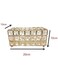 Generic Rectangular Crystal Gold Tissue Holder For Home