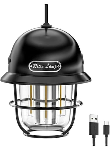 مصباح تخييم محمول بتصميم كلاسيكي، مقاوم للماء، مزود بإضاءة طوارئ قابلة للتعتيم التدريجي، يُعلق في الخيمة، مناسب للمشي لمسافات طويلة في الهواء الطلق Ly-14