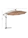 مظلة فناء دائرية عامة ذات تصميم ناتئ، مزودة بحماية من الأشعة فوق البنفسجية، وإطار فولاذي لثبات فائق، مناسبة للحدائق والشرفات الخارجية. المقاس: قطر 3 × ارتفاع 2.5 متر
