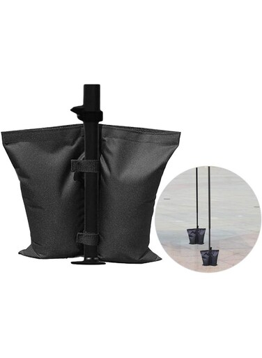 Generic Sand Bags For Canopy Tent Heavy Duty Weights Sandbags Oxford Cloth Black Tent Fixed Sandbags, Large Capacity Good Leakproof Outdoor Sunshade Umbrella Sand Bag