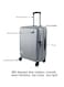 Generic Set Of Expandable Luggage Tsa Approved Luggage Versatile 20/24/28 Inch Checked Luggage With Front Open Pocket