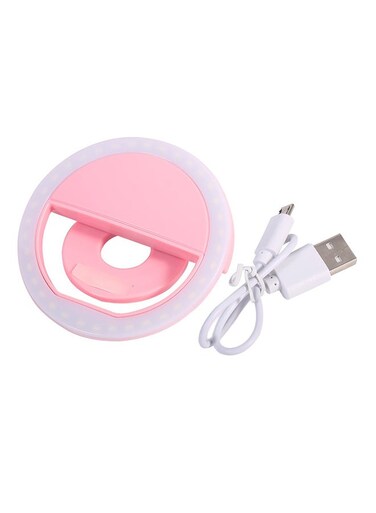Generic Sg-11 Mini Rechargeable Phone LED Selfie Ring Multicolour