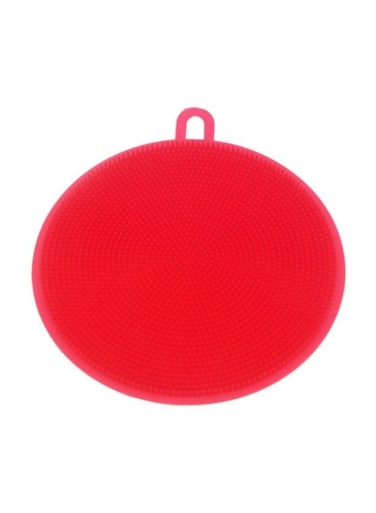 فرشاة غسيل أطباق سيليكون عامة حمراء