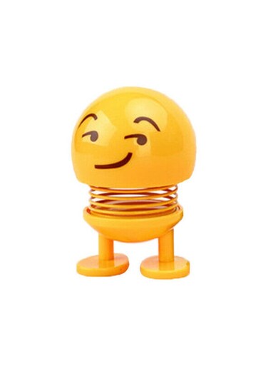 Generic Smiley Dolls Cute Cartoon Funny Emoji Car Ornaments With Light